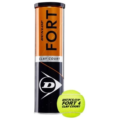 Balles Dunlop Fort Clay Court X4 -Tennis Soldes balles dunlop fort clay court