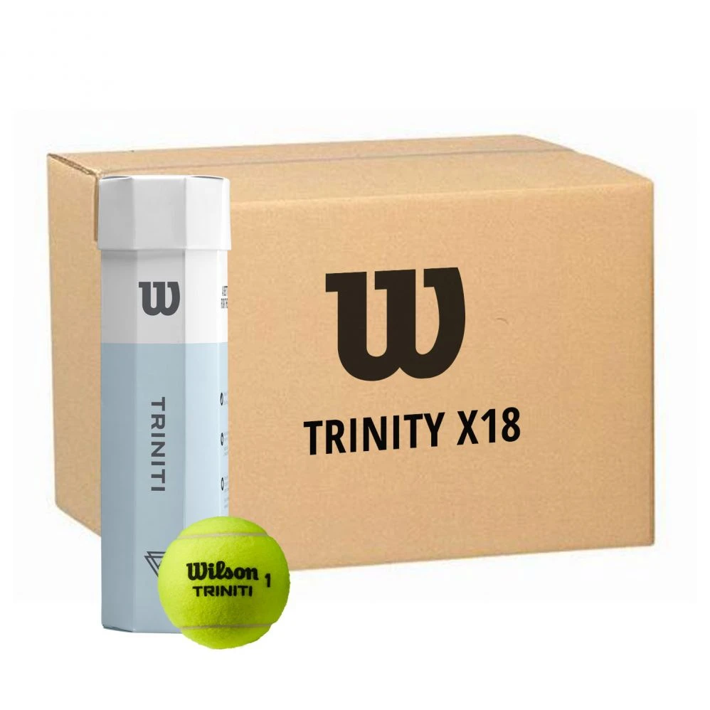 Tennis Soldes -Tennis Soldes carton 18 tubes de 4 balles wilson triniti