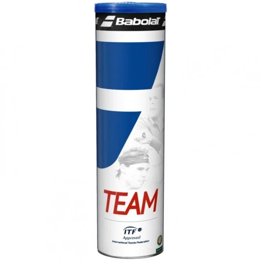 Tube De 4 Balles Babolat Team -Tennis Soldes tube de 4 balles babolat team